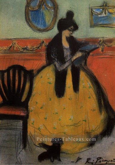 Lecture La conférence 1901 cubiste Pablo Picasso Peintures à l'huile